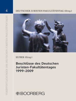 cover image of Beschlüsse des Deutschen Juristen-Fakultätentages 1999-2009